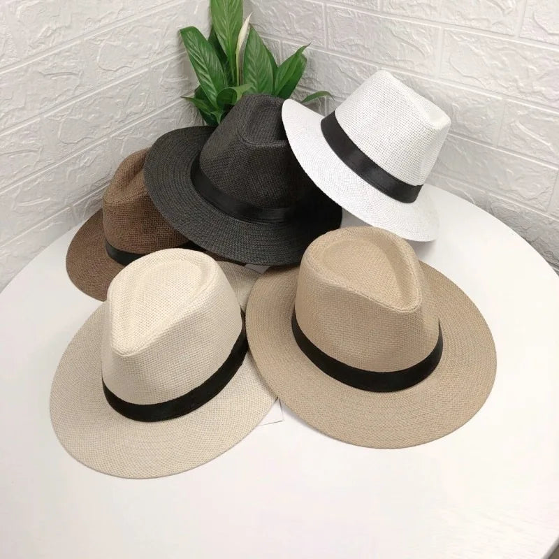 Couples Matching Panama Straw Hats