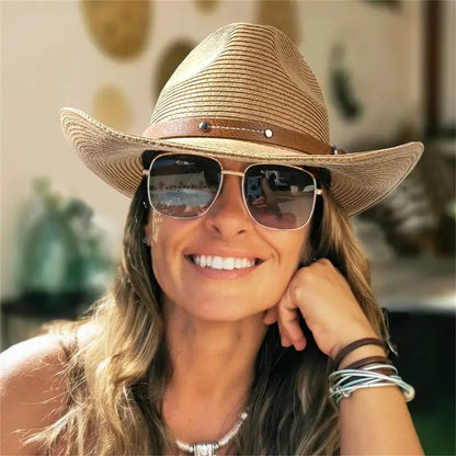 Couples Matching wide-brimmed western cowboy hat