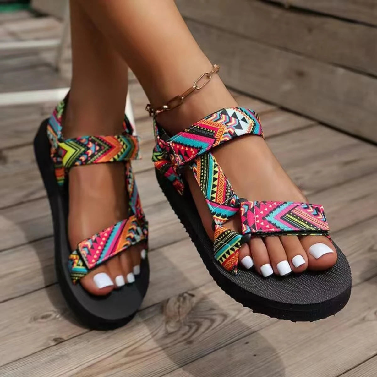 Flat Summer Sandals For Her