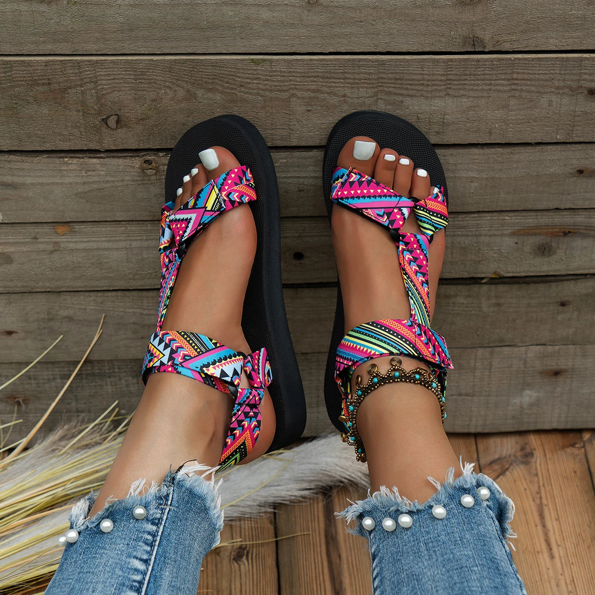 Flat Summer Sandals For Her