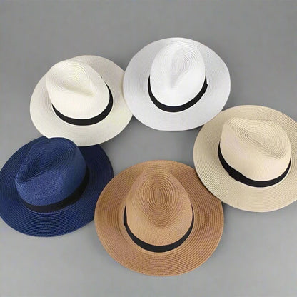 Couples Matching Panama Straw Hats