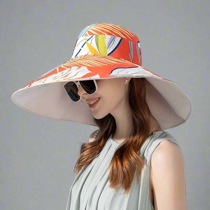 Double-sided Wide Brim Summer Hat For Her